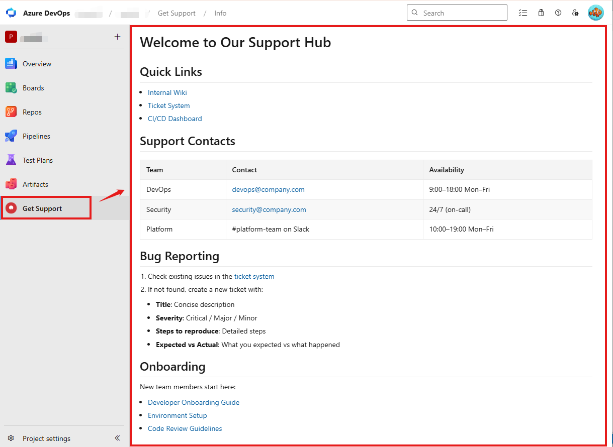 Get Support Help Hub